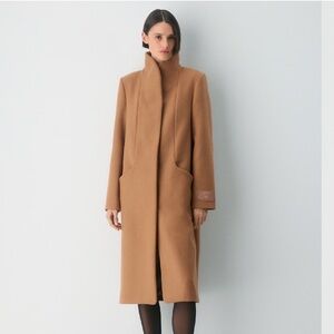 Aritzia Cocoon Camel Trench Coat